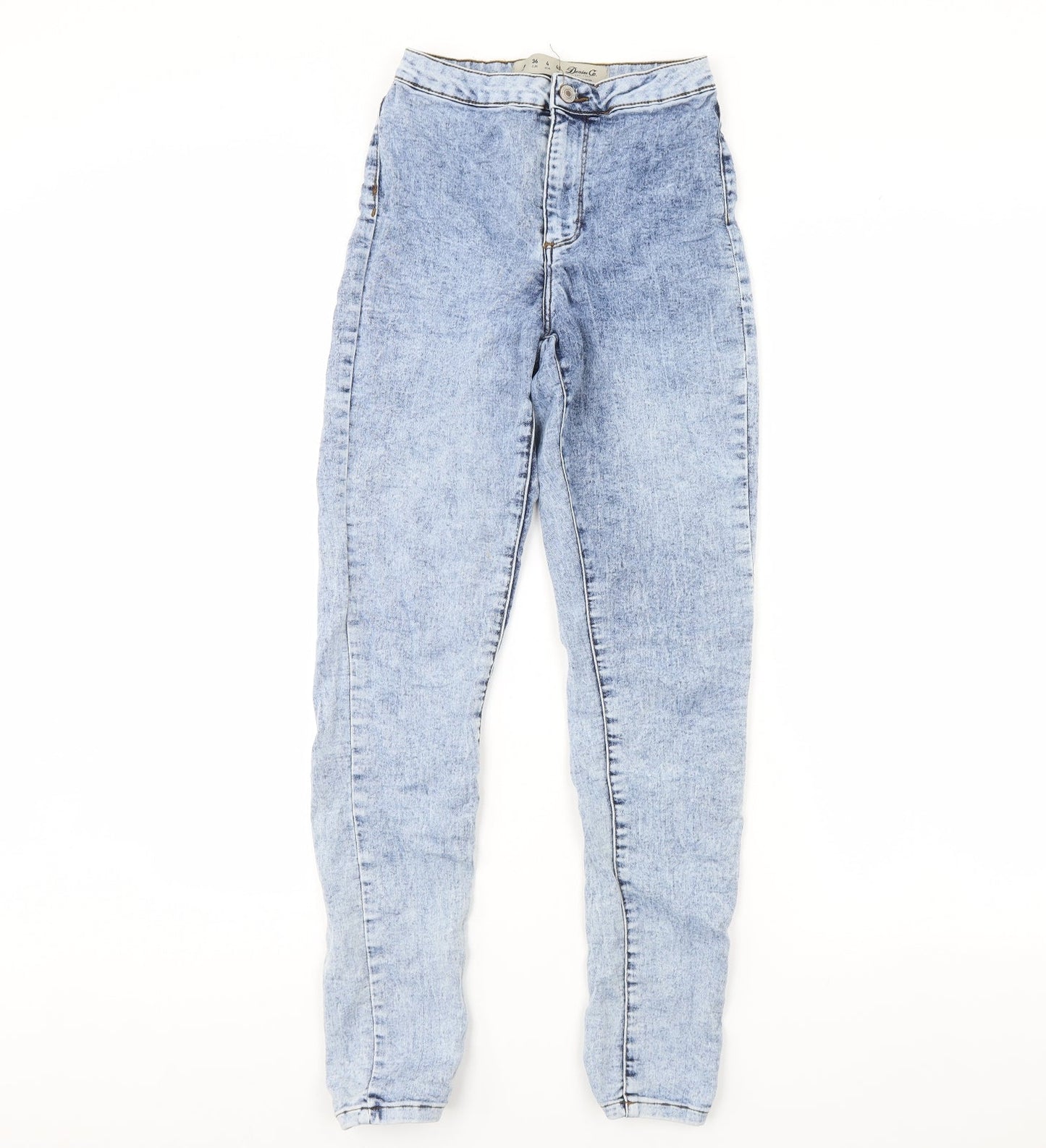 Denim & Co. Womens Blue  Denim Skinny Jeans Size 8 L28 in