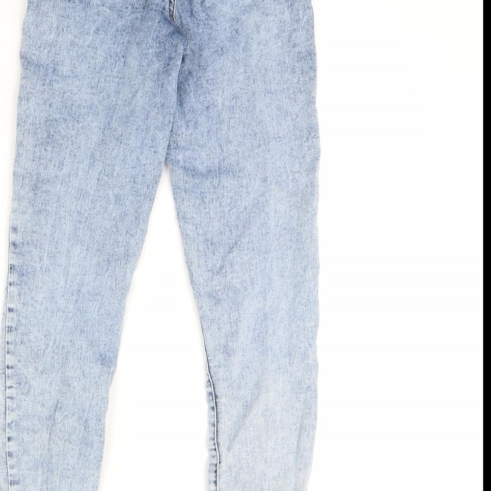 Denim & Co. Womens Blue  Denim Skinny Jeans Size 8 L28 in