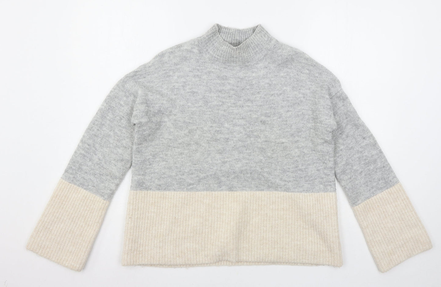 Papaya Womens Green  Knit Pullover Jumper Size S