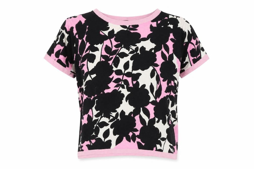 Marks & Spencer Womens Pink Floral Knit Pullover Jumper Size 14