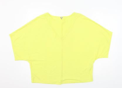 OVS Womens Yellow  Jersey Basic Blouse Size M