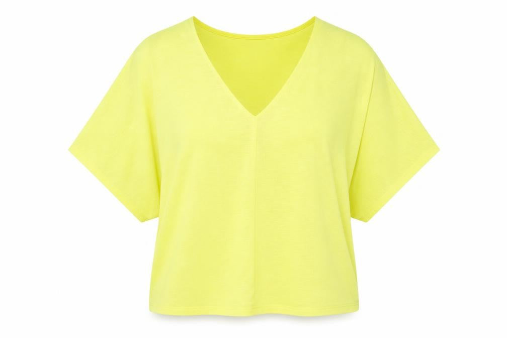 OVS Womens Yellow  Jersey Basic Blouse Size M