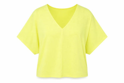OVS Womens Yellow  Jersey Basic Blouse Size M
