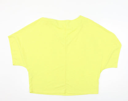 OVS Womens Yellow  Jersey Basic Blouse Size M