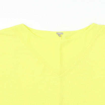 OVS Womens Yellow  Jersey Basic Blouse Size M