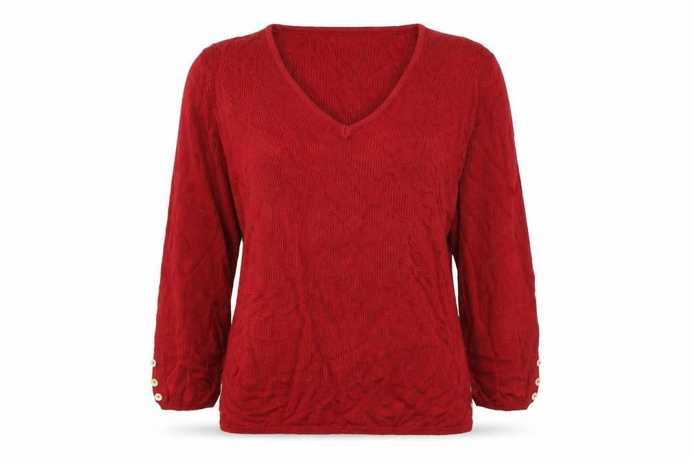 Marks & Spencer Womens Red  Knit Pullover Jumper Size 12