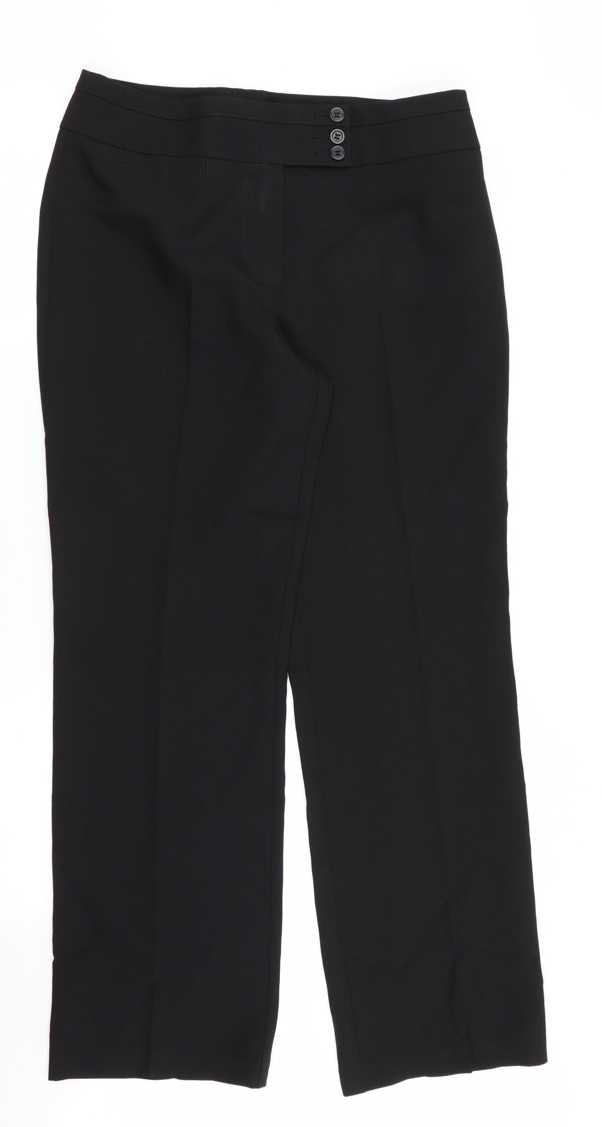 Preworn Womens Black   Trousers  Size 30 in L31 in