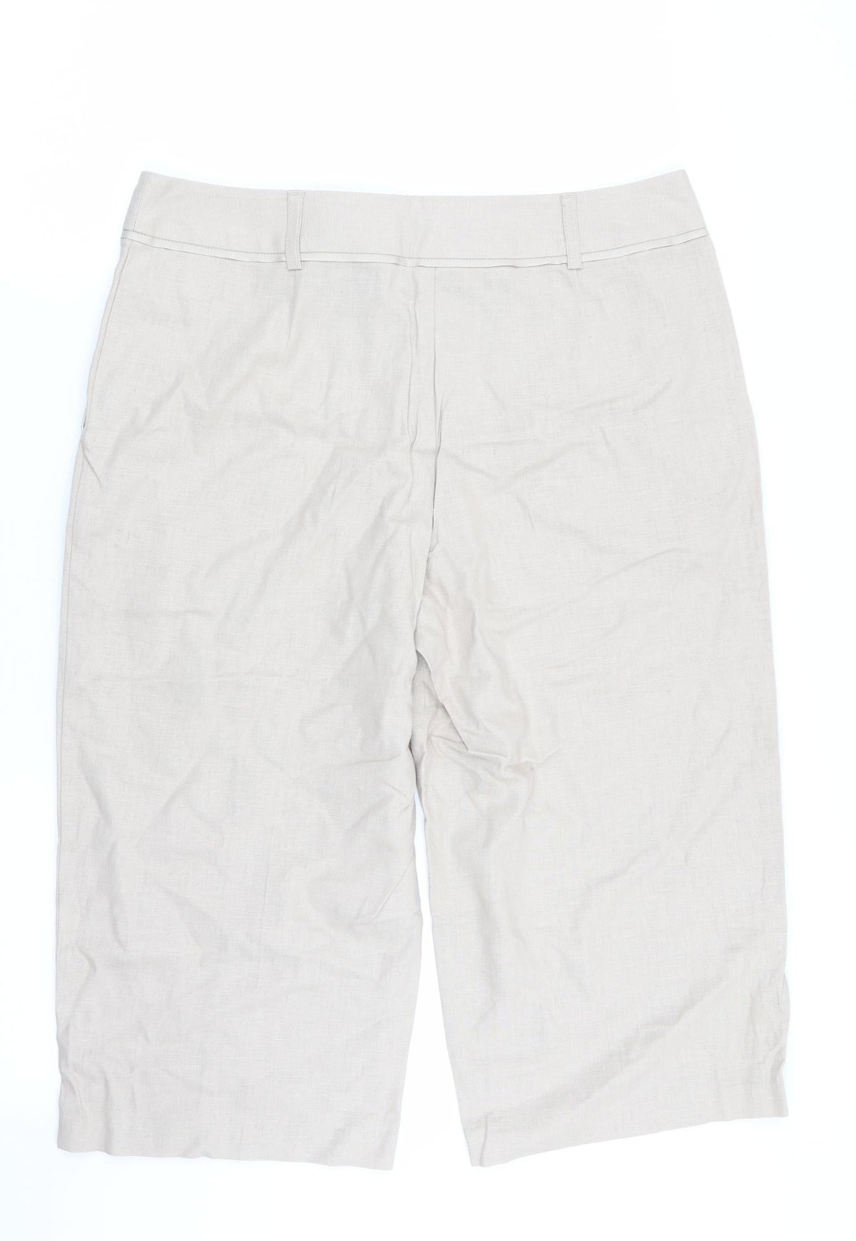 Preworn Womens Beige   Capri Trousers Size 30 in
