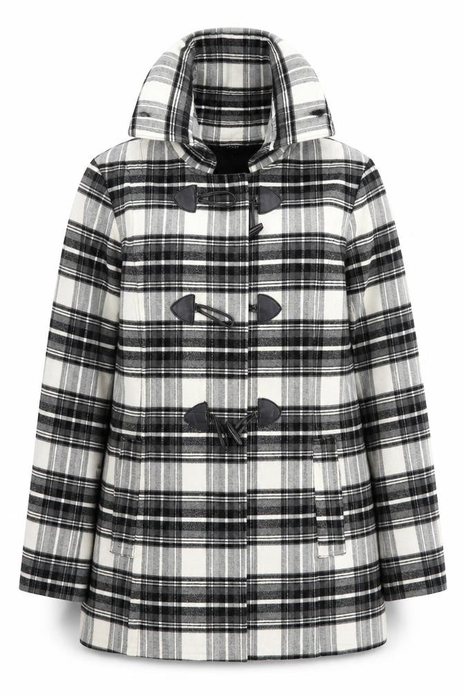 jess Womens Multicoloured Check  Overcoat Coat Size 16