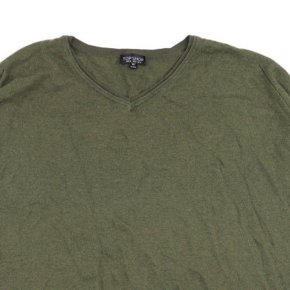 Topshop Womens Green   Pullover Jumper Size 8