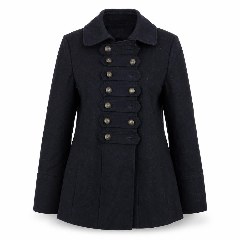 Asda George Womens Blue   Overcoat Coat Size 12