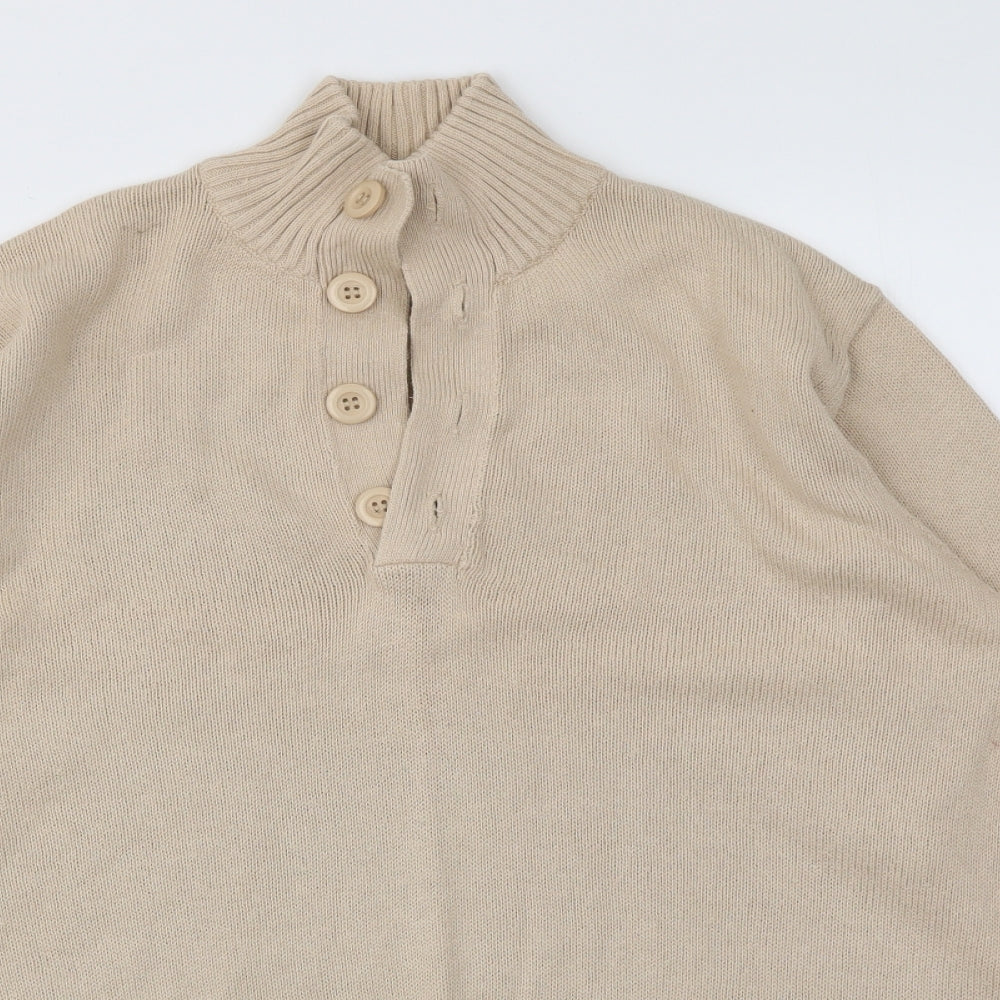 Cotton Traders Mens Beige   Pullover Sweatshirt Size M