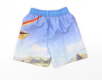 Preloved Disney Boys Multicoloured Geometric  Sweat Shorts Size 4 Years - Back