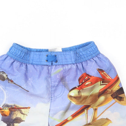 Preloved Disney Boys Multicoloured Geometric  Sweat Shorts Size 4 Years - Detail