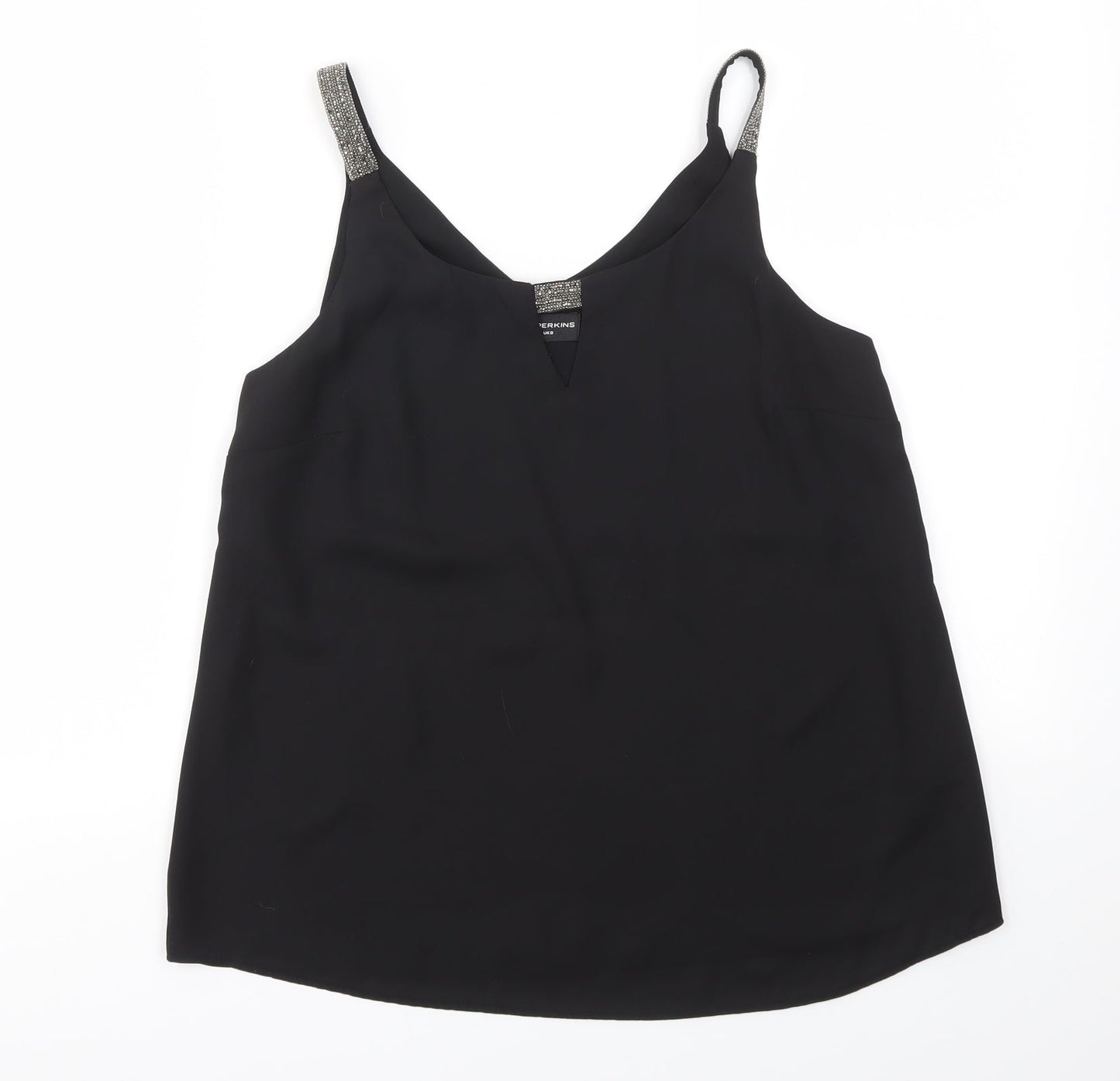 Dorothy Perkins Womens Black   Basic Blouse Size 8