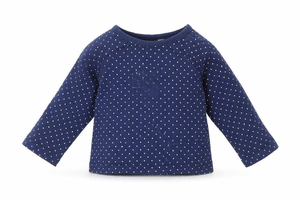 Debenhams Girls Blue Spotted  Basic T-Shirt Size 3-6 Months