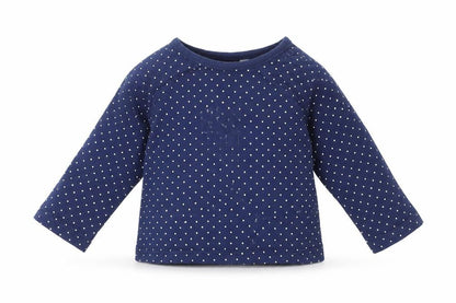 Debenhams Girls Blue Spotted  Basic T-Shirt Size 3-6 Months