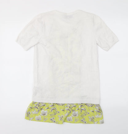 Next Womens Multicoloured Floral  Basic T-Shirt Size 8