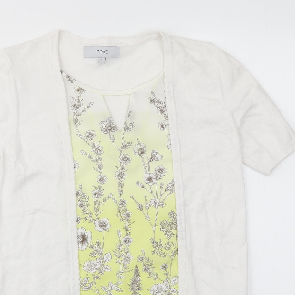 NEXT Womens Multicoloured Floral  Basic T-Shirt Size 8