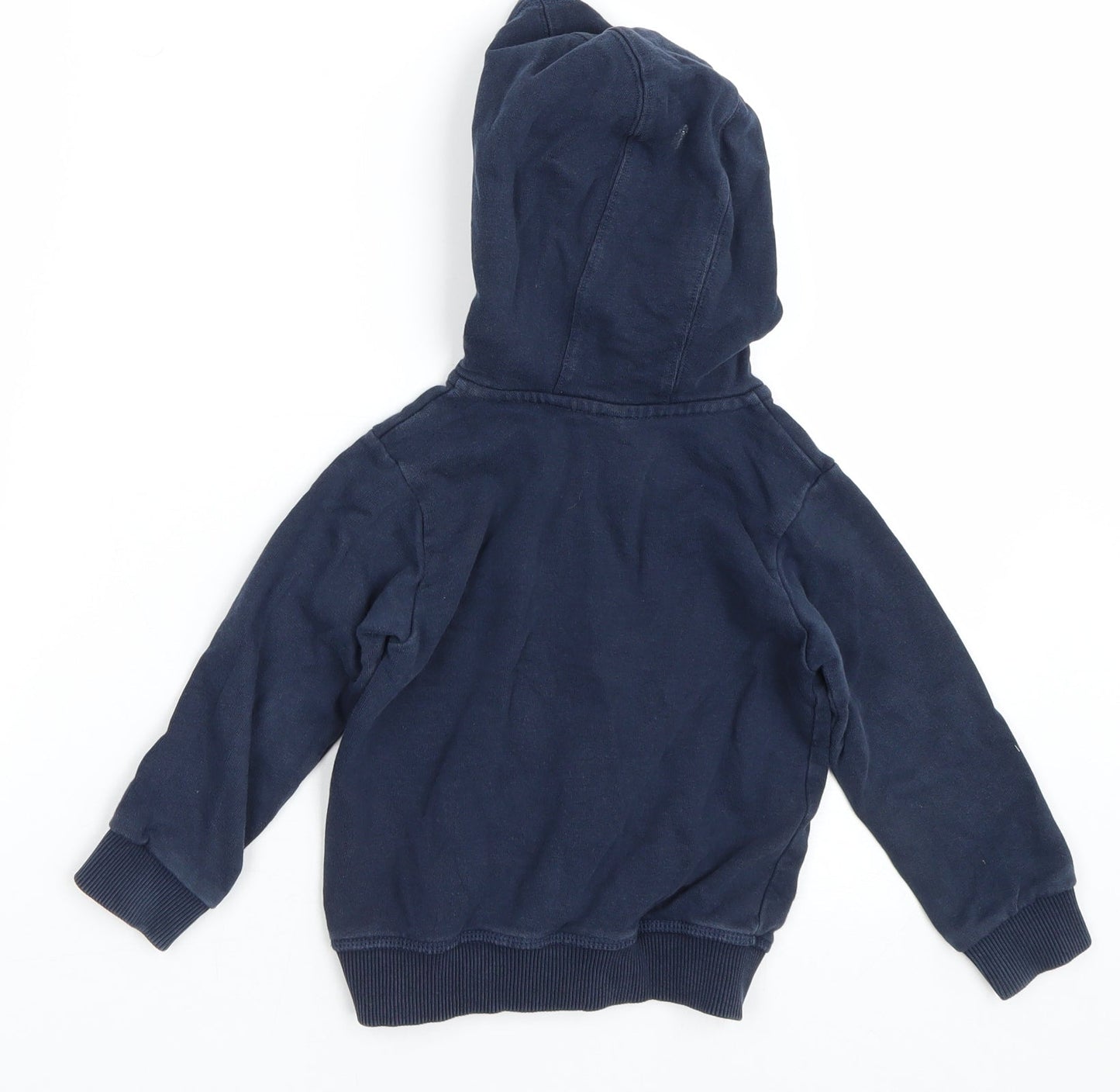 M&S Boys Blue   Pullover Hoodie Size 2-3 Years