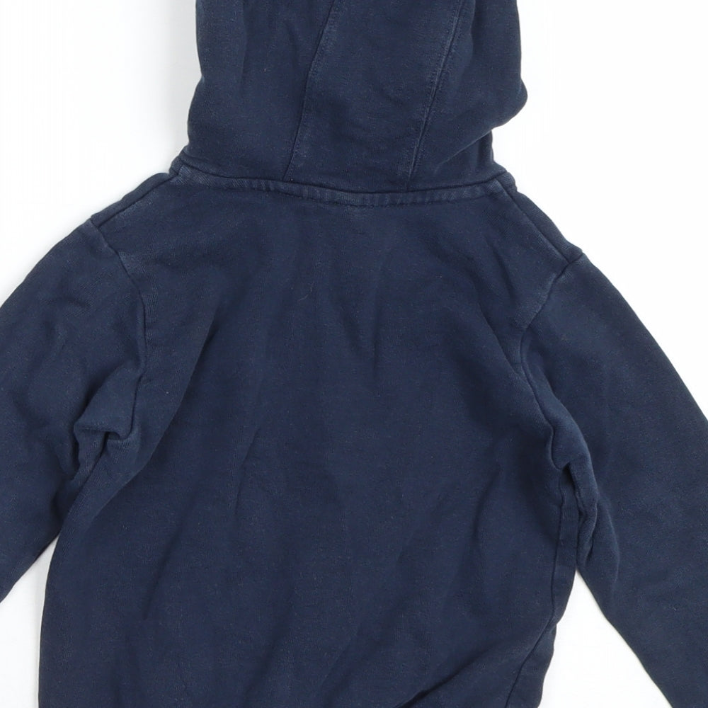 M&S Boys Blue   Pullover Hoodie Size 2-3 Years