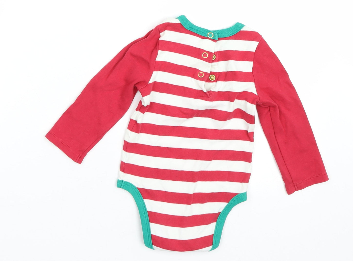 Disney Baby Red Striped  Basic T-Shirt Size 12-18 Months  - Disney Christmas