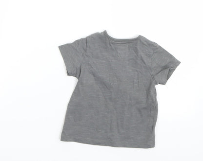 Tu Girls Grey   Basic T-Shirt Size 9-12 Months