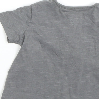 Tu Girls Grey   Basic T-Shirt Size 9-12 Months