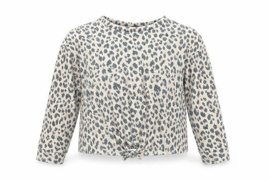 George Girls Beige Animal Print  Basic T-Shirt Size 6-7 Years