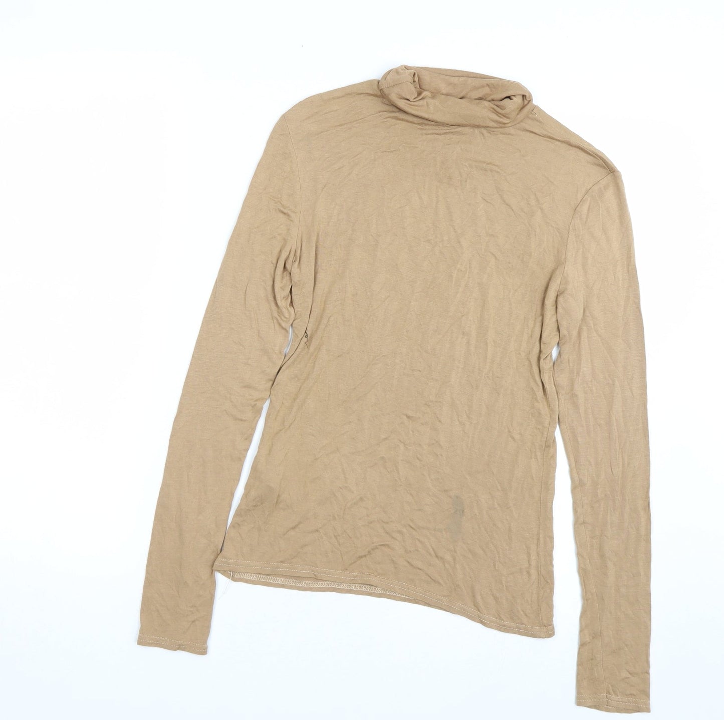 M&S Womens Brown   Basic T-Shirt Size 10