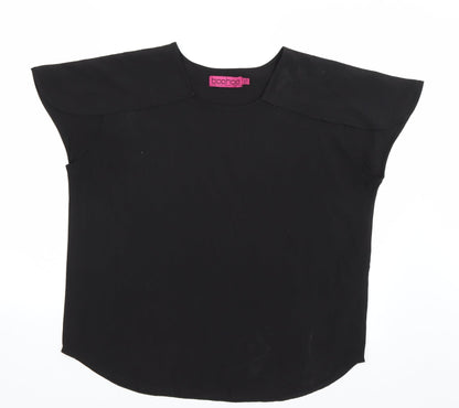 Boohoo Womens Black   Basic T-Shirt Size 10