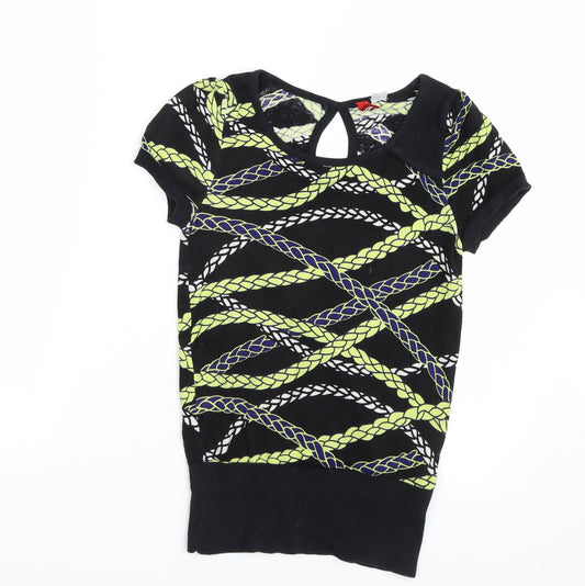 H&M Womens Multicoloured Striped  Pullover Jumper Size 10