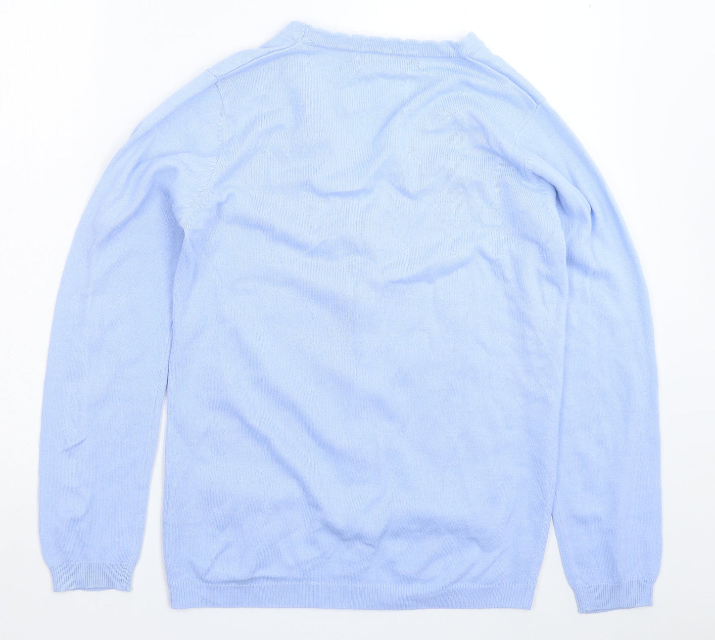 Isle Womens Blue  Knit Cardigan Jumper Size 12