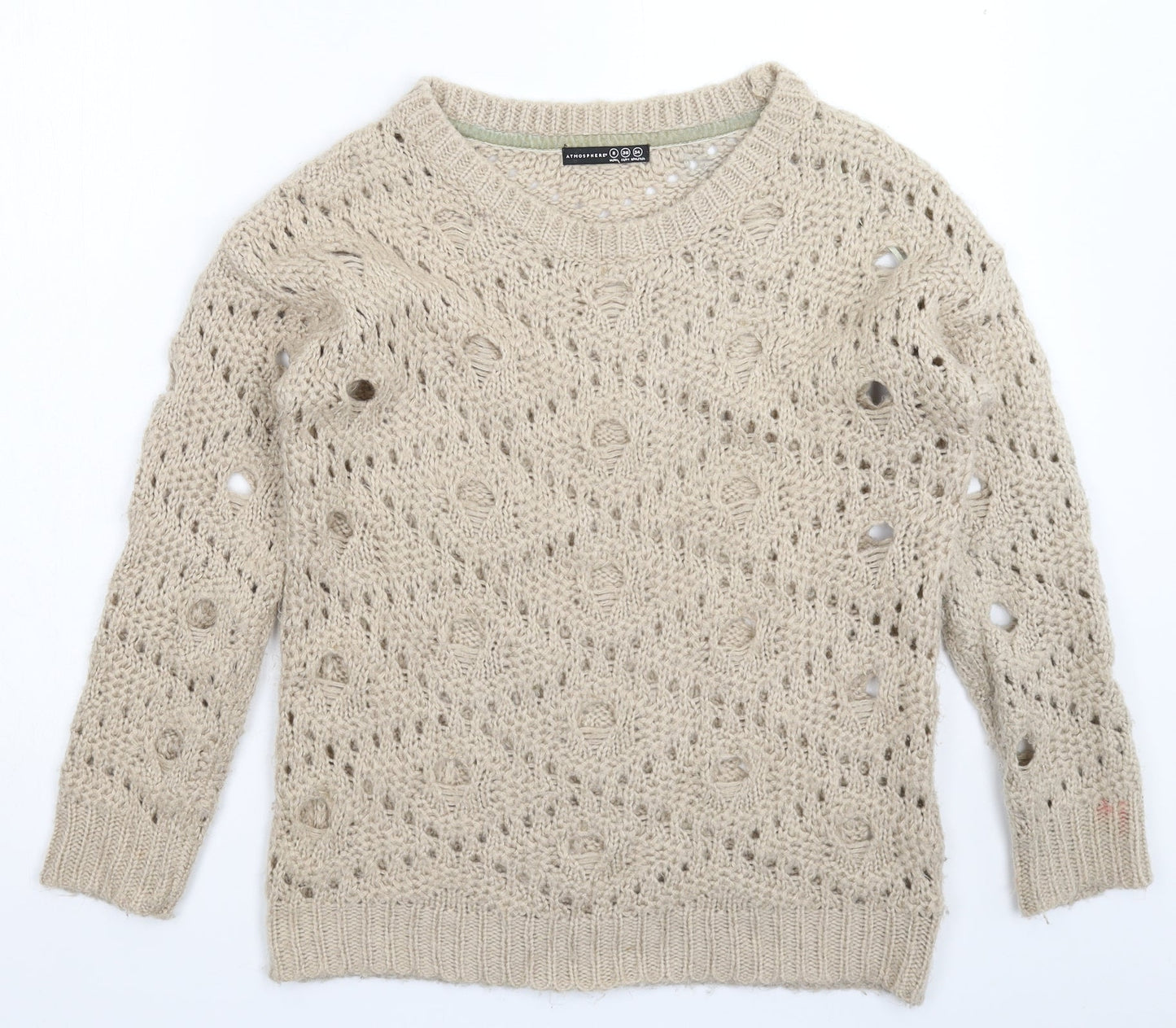 Atmosphere Womens Grey  Knit Pullover Jumper Size 8