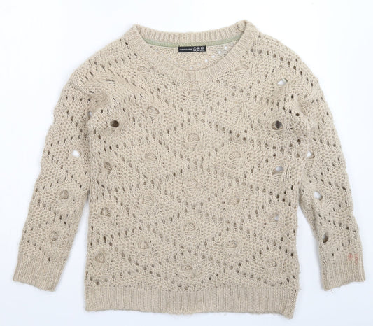 Atmosphere Womens Grey  Knit Pullover Jumper Size 8