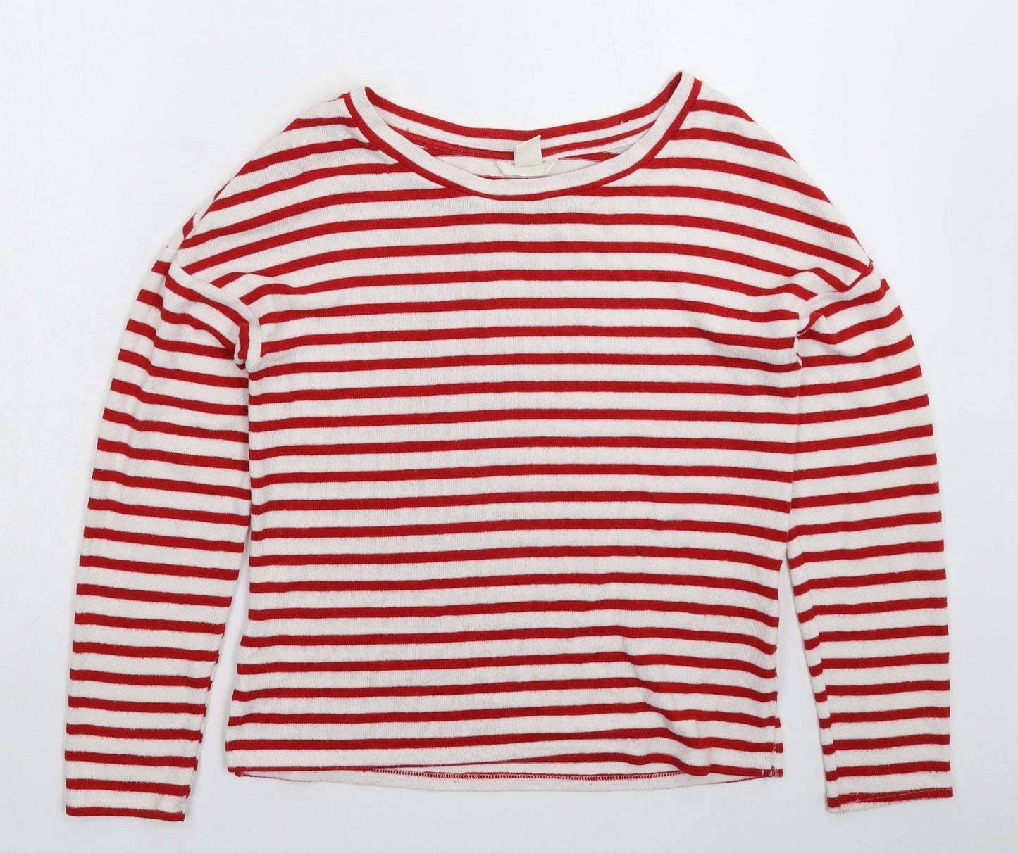 H&M Womens Multicoloured Striped Knit Pullover Jumper Size XS