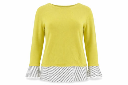Next Womens Yellow  Knit Pullover Jumper Size 12