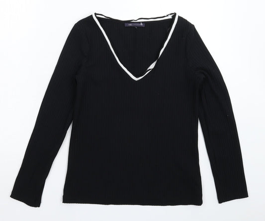 Marks and Spencer Womens Black  Knit Pullover Jumper Size 10