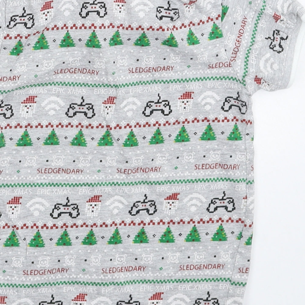 Matalan Boys Grey   Basic Polo Size 5 Years  - Christmas