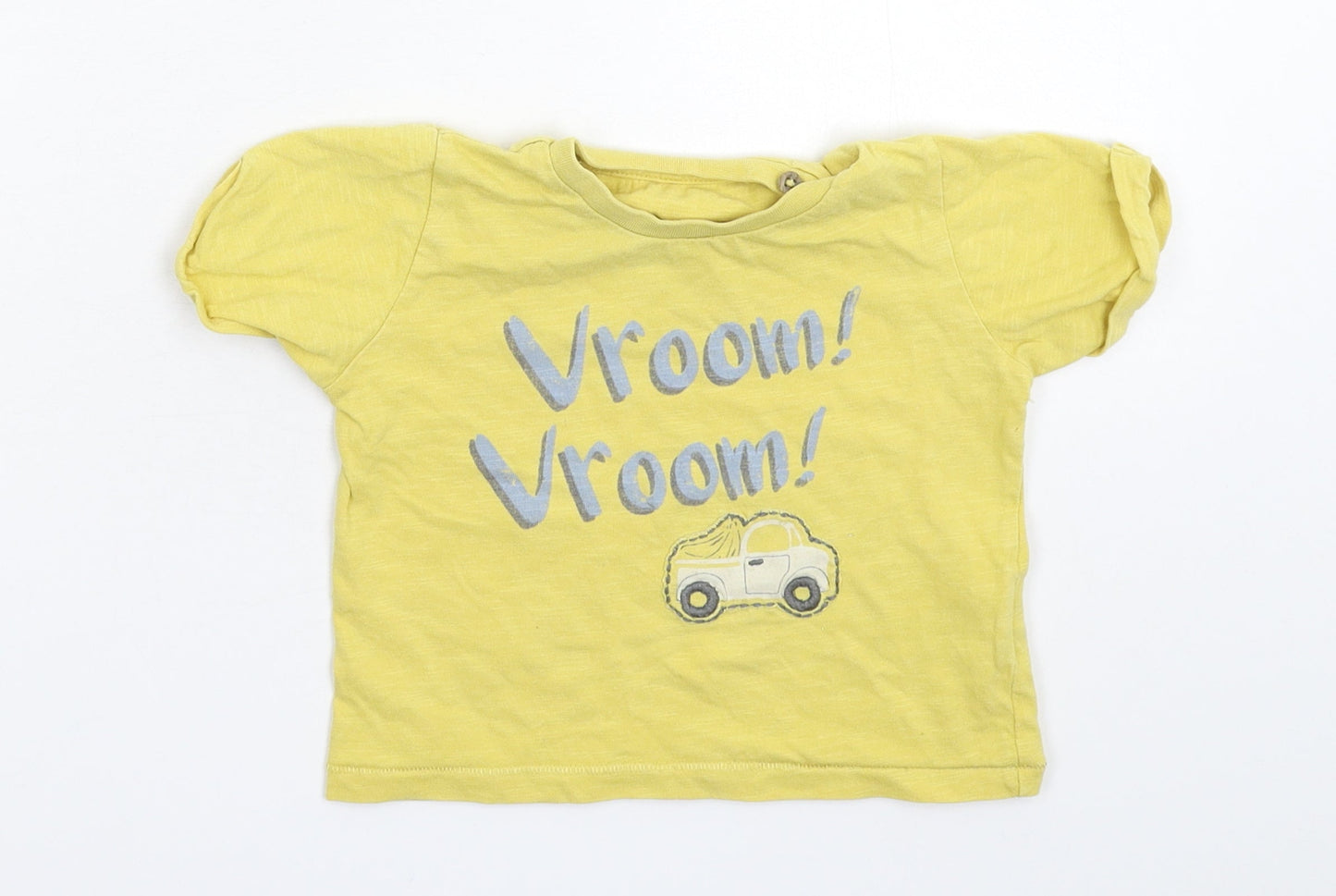 Marks and Spencer Baby Yellow   Basic T-Shirt Size 9-12 Months