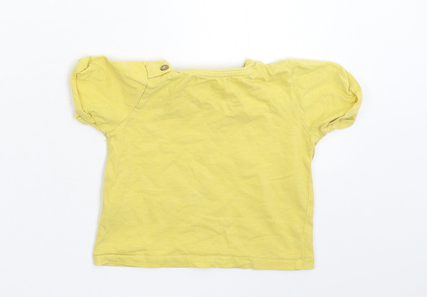 Marks and Spencer Baby Yellow   Basic T-Shirt Size 9-12 Months