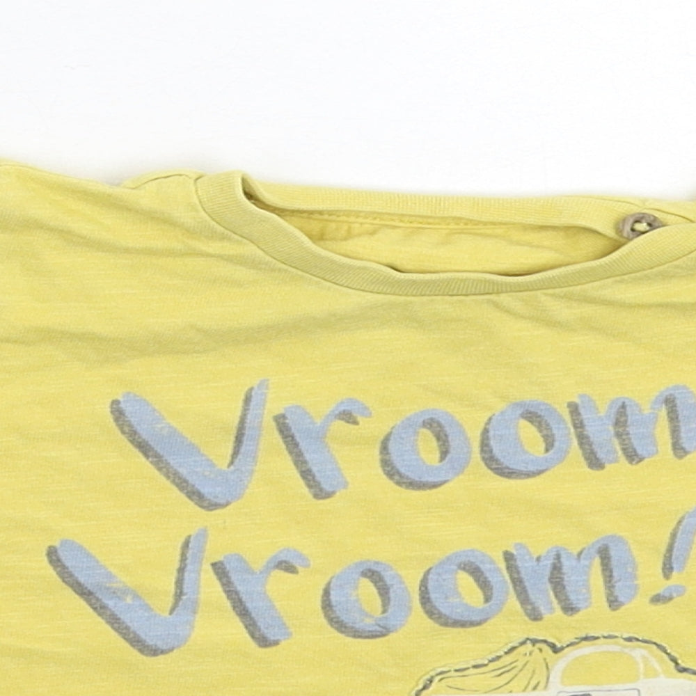 Marks and Spencer Baby Yellow   Basic T-Shirt Size 9-12 Months