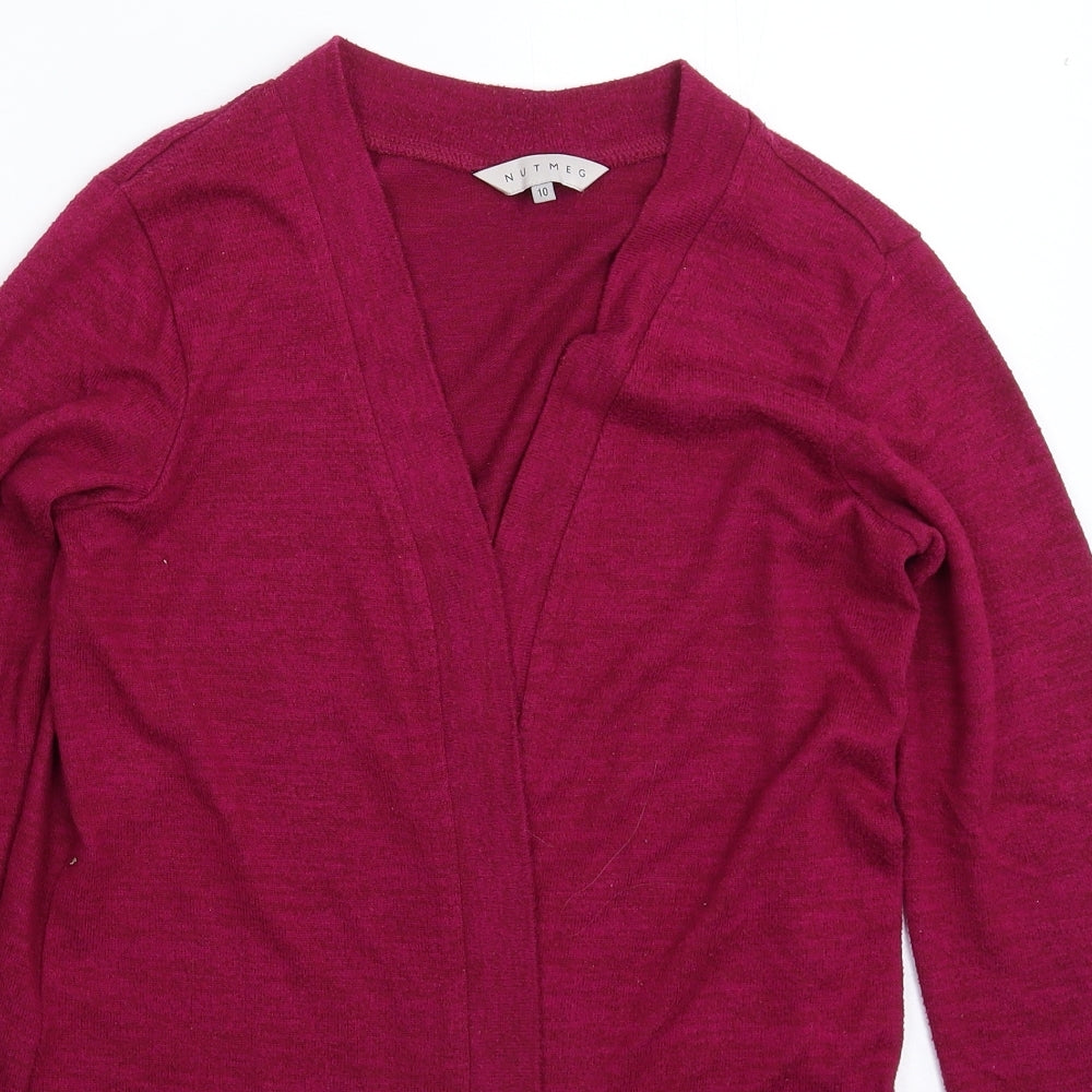 Nutmeg Womens Pink  Knit Cardigan Jumper Size 10
