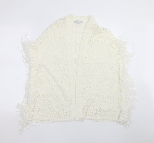 Red Herring Womens Ivory  Knit Cardigan Jumper Size S
