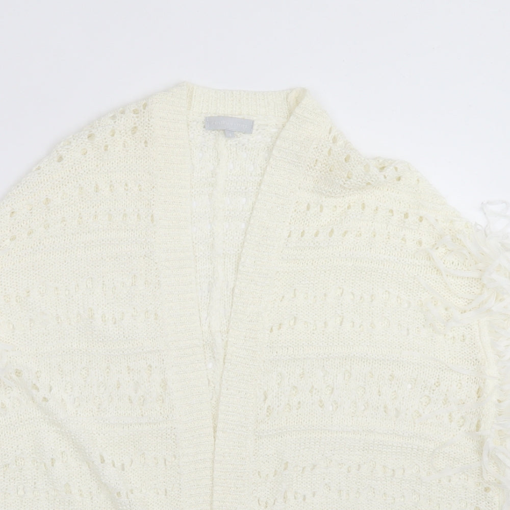 Red Herring Womens Ivory  Knit Cardigan Jumper Size S