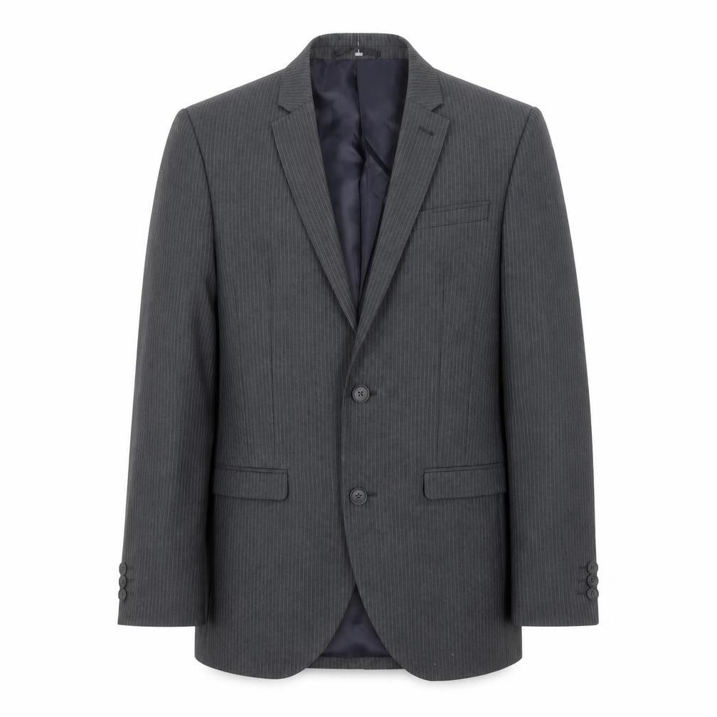 NEXT Mens Grey Striped  Jacket Suit Jacket Size 34
