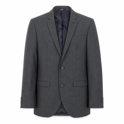 Next Mens Grey Striped  Jacket Suit Jacket Size 34