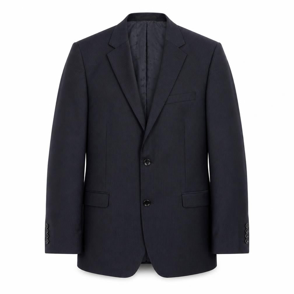 Blazer Mens Blue Striped  Jacket Suit Jacket Size 40