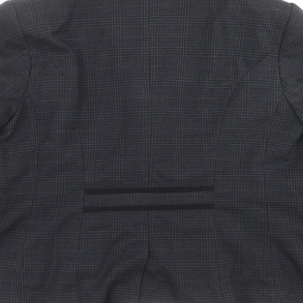 Next Womens Blue Check  Jacket Suit Jacket Size L