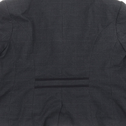 Next Womens Blue Check  Jacket Suit Jacket Size L